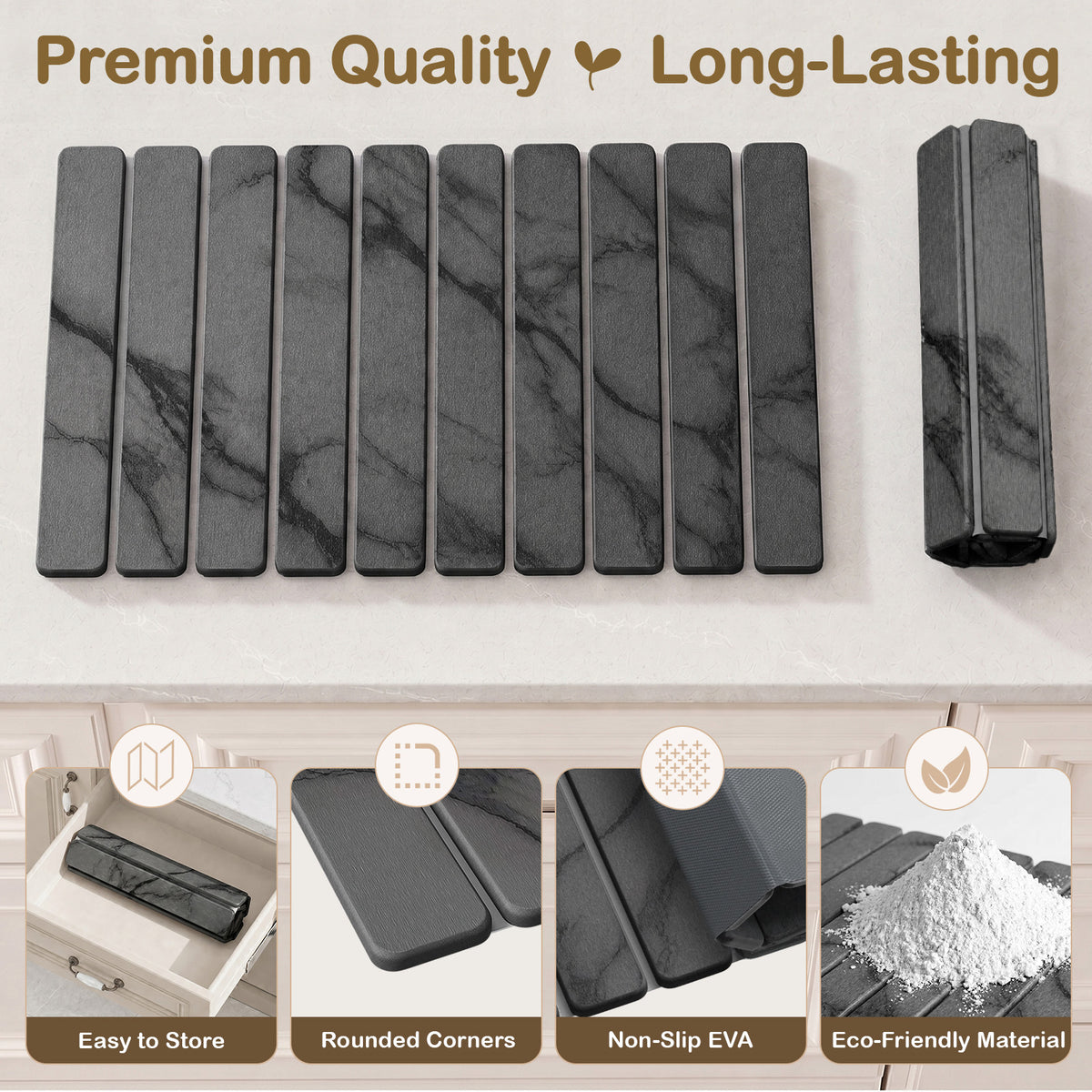 Foldable Stone Dish Drying Mat